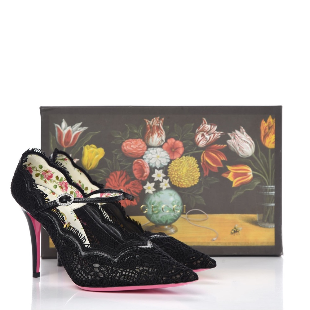 Gucci Lace Virginia pumps - Picture 5 of 10